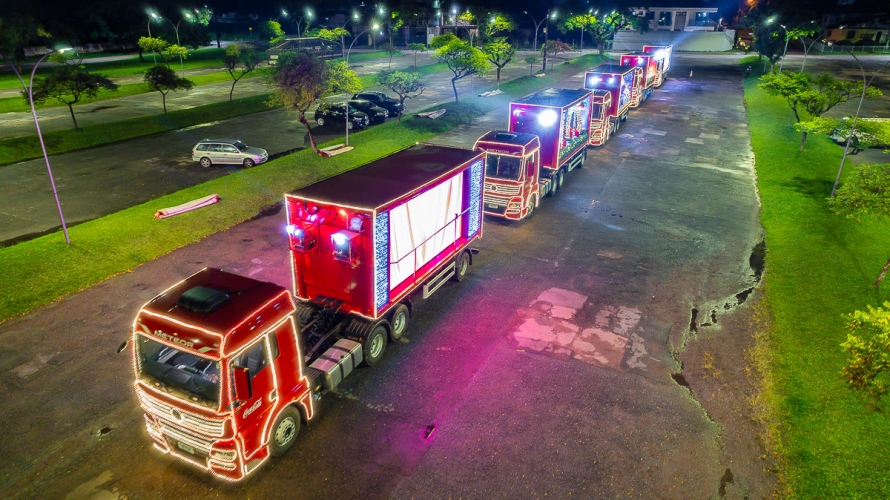 Santa Maria recebe Caravana de Natal da Coca-Cola na noite desta segunda-feira