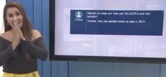 Apresentadora da Globo comete gafe ao vivo: “Um beijo para o seu pau”