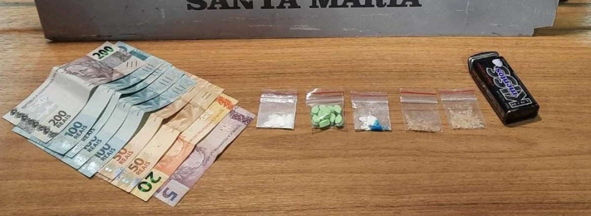 Homem é preso com dez comprimidos de ecstasy em Santa Maria