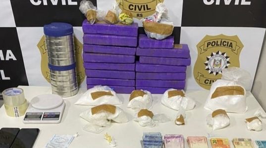 Polícia Civil apreende mais de 10kg de droga em Santa Maria