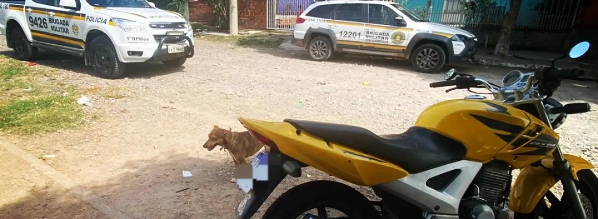 Moto furtada é recuperada pela Brigada Militar em Santa Maria