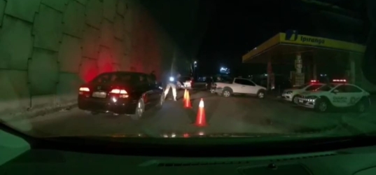 Vídeo: Motorista é preso após furar barreira na BR-158 em Santa Maria
