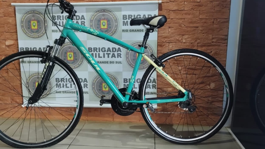 Brigada Militar recupera bicicleta avaliada em R$ 7 mil em Santa Maria