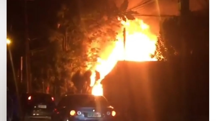 Incêndio destrói casa na zona oeste de Santa Maria