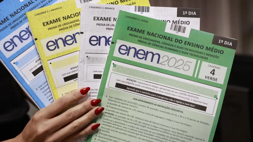 Enem 2025: candidatos fazem prova de matemática e ciências da natureza