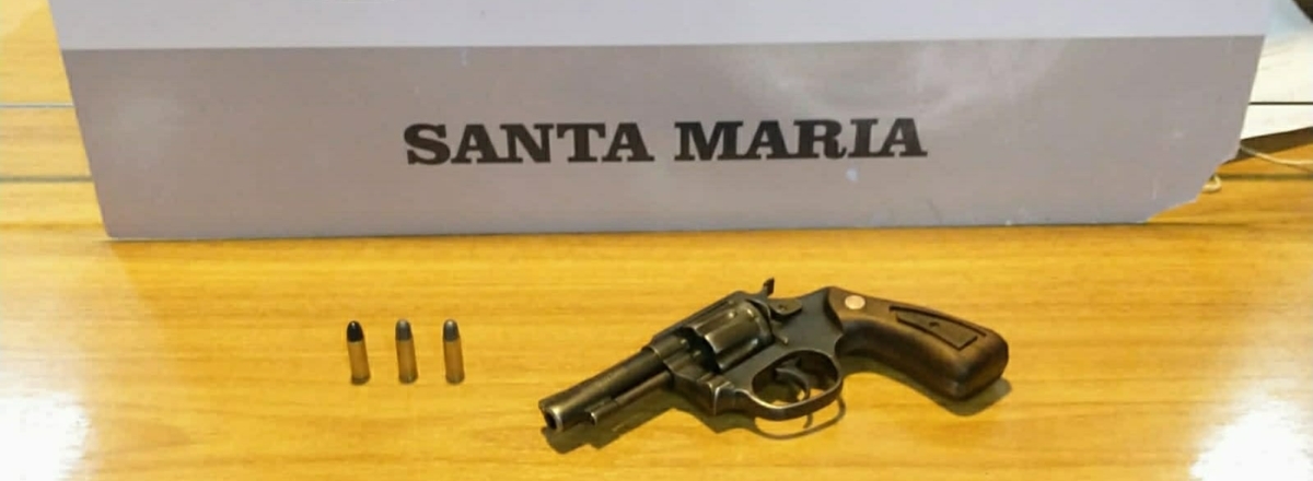 Adolescente de 15 anos é apreendido com revólver em Santa Maria