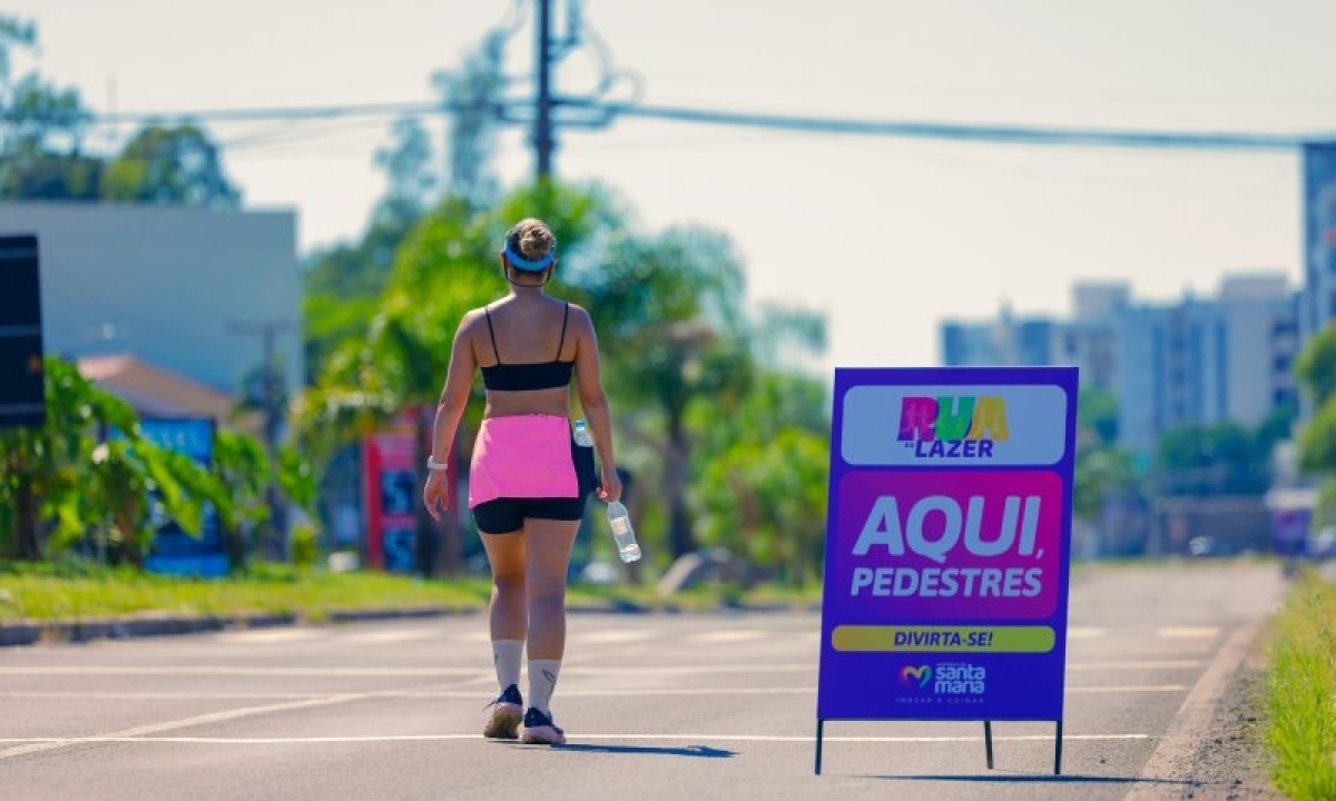 1ª edição do ano da Rua do Lazer ocorre neste domingo (8) em Camobi