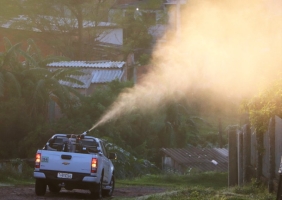 Pulverização contra a dengue avança com a reaplicação nos bairros Noal e Nova Santa Marta