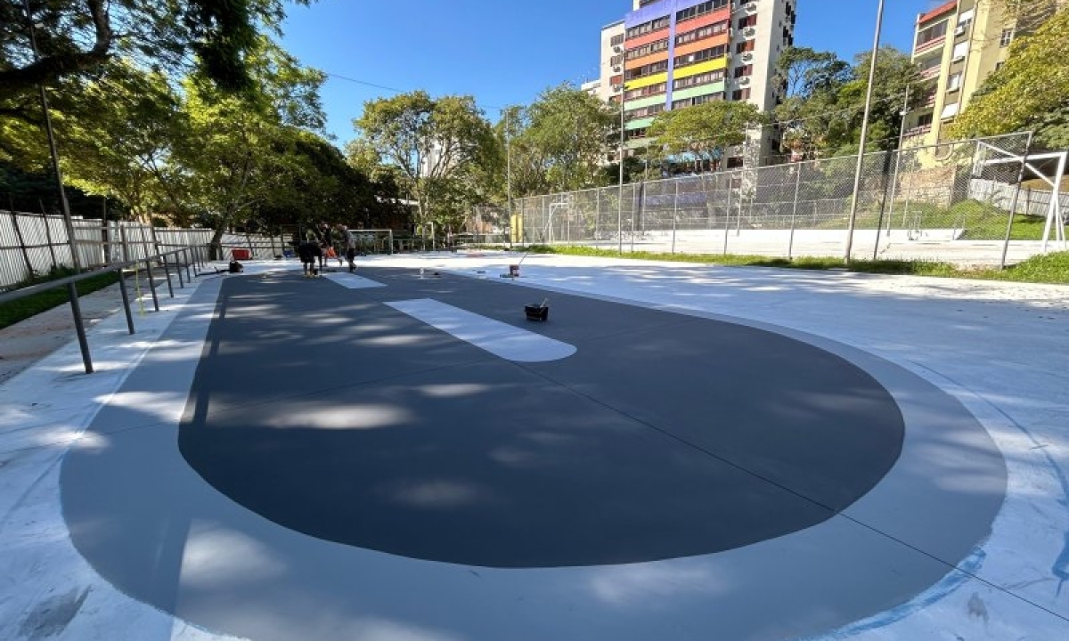 Reforma das quadras esportivas do Parque Itaimbé está 95% concluída