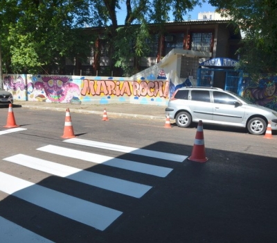 Operação Volta às Aulas trabalha na revitalização dos sinais de trânsito no entorno das escolas