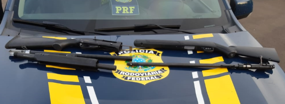 Vídeo: PRF apreende duas armas de fogo e veículo furtado em Rosário do Sul