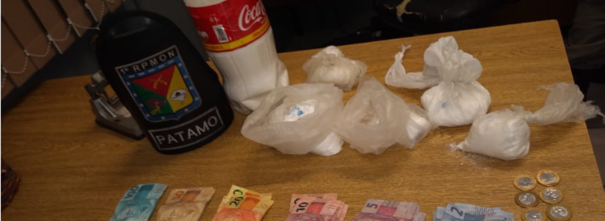 Brigada apreende 600 gramas de cocaína em bar de Santa Maria