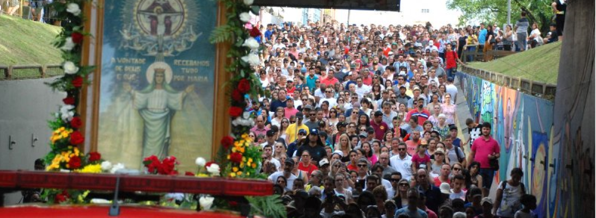 Domingo de fé: Romaria da Medianeira reúne cerca de 450 mil fiéis em Santa Maria