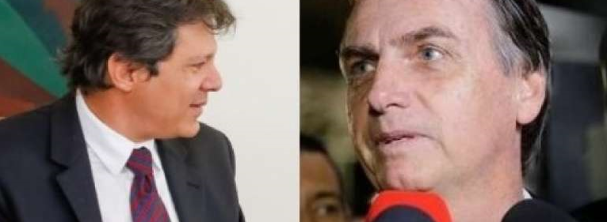 Pesquisa ibope de boca de urna mostra Bolsonaro e Haddad no segundo turno