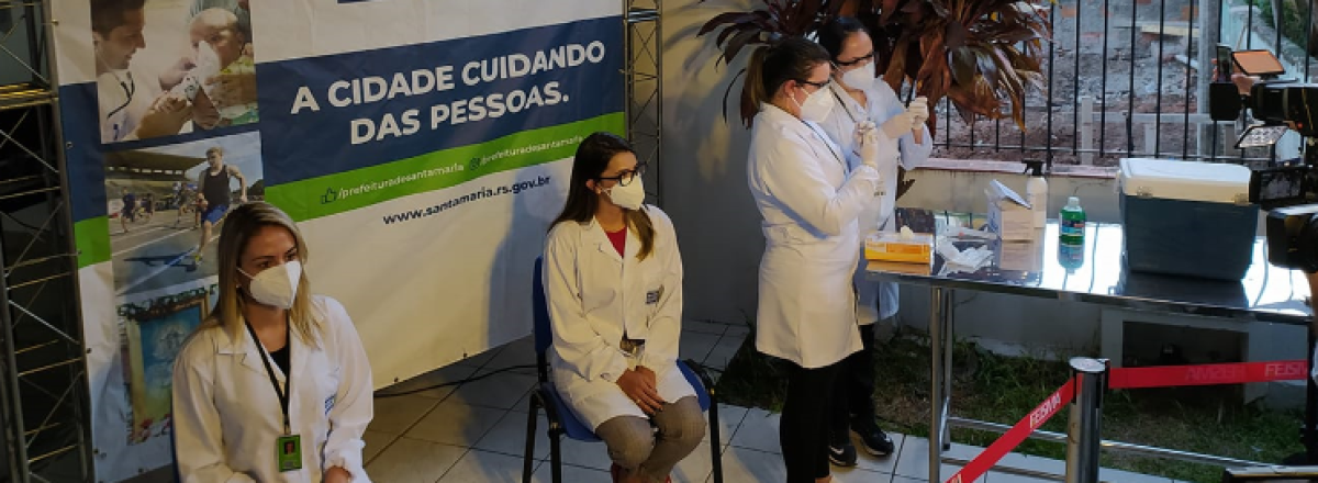 Vídeo: Santa Maria inicia vacinação contra covid-19