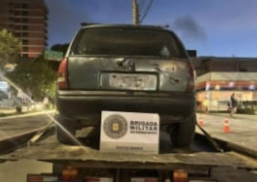 Brigada Militar recupera carro furtado em Santa Maria