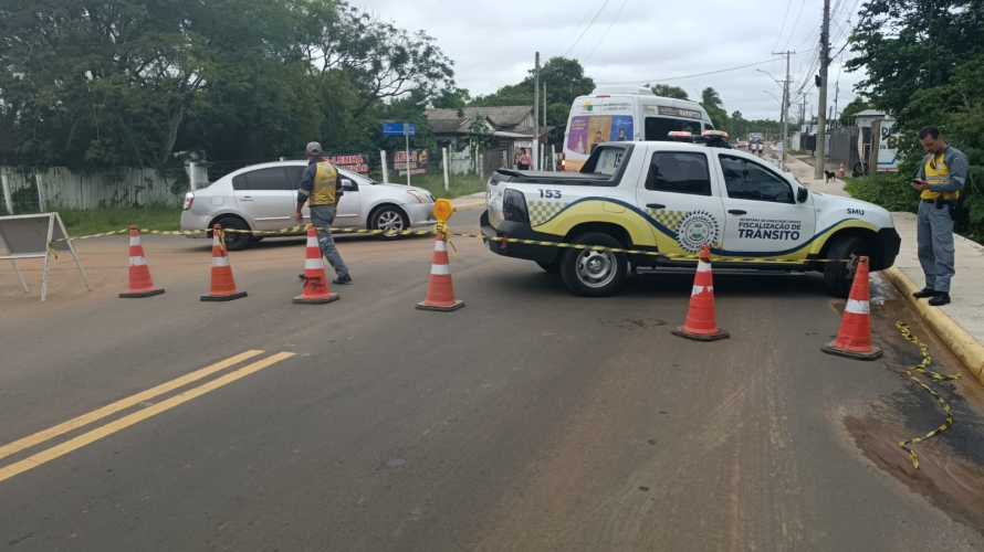 Tubulação da Corsan Aegea rompe e deixa 14 bairros sem água em Santa Maria