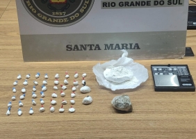 Homem é preso por tráfico de drogas em Santa Maria