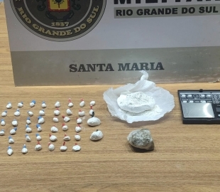 Homem é preso por tráfico de drogas em Santa Maria