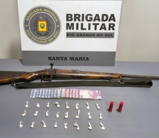 Homem é preso e adolescente apreendido em Santa Maria