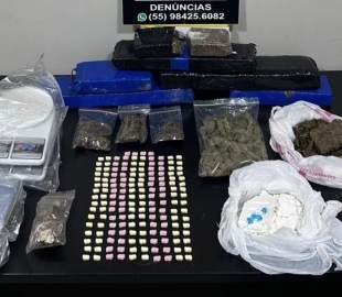 Casal de jovens é preso com mais de cinco quilos de maconha em Santa Maria