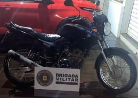 Jovens são presos após furtarem moto em Santa Maria