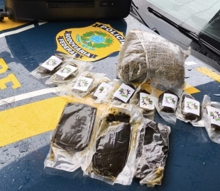 Adolescente é apreendida com mais de 2 kg de droga em ônibus na BR-158 em Santa Maria