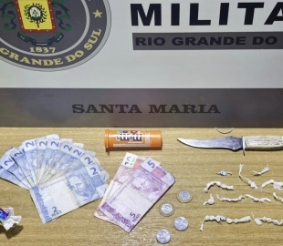Homem é preso por tráfico de drogas em Santa Maria