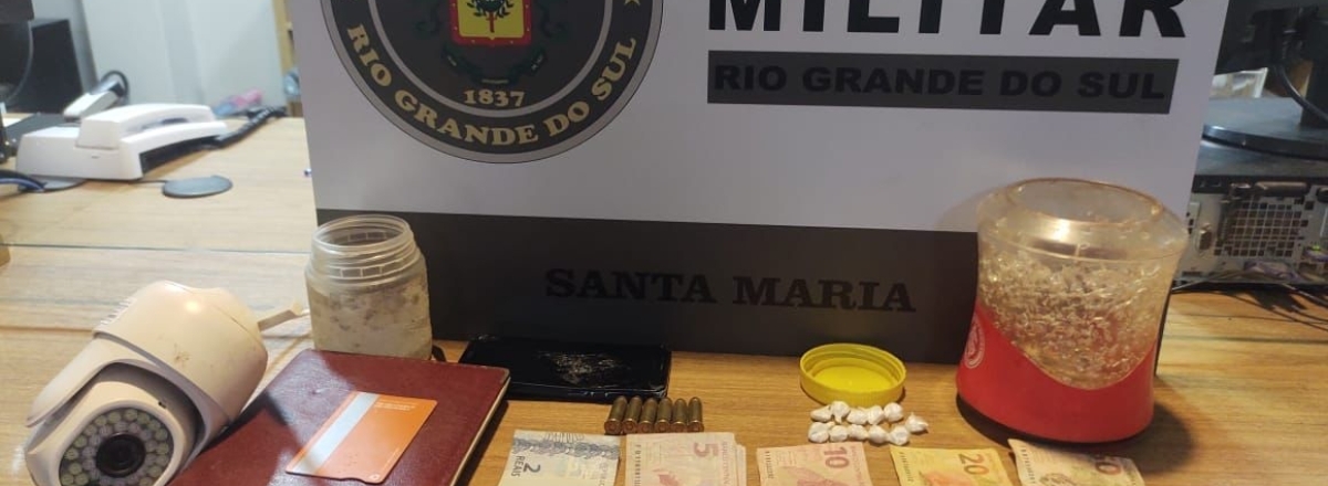 Homem é preso por tráfico de drogas em Santa Maria