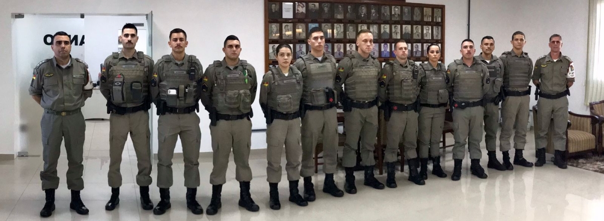 Municípios da região Central recebem reforço de novos policiais militares