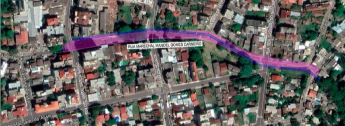 Recuperação da Rua Gomes Carneiro está prevista para começar nesta quinta-feira