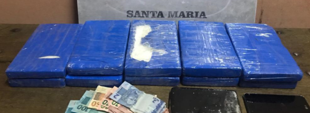 Brigada Militar apreende dez quilos de cocaína em Santa Maria