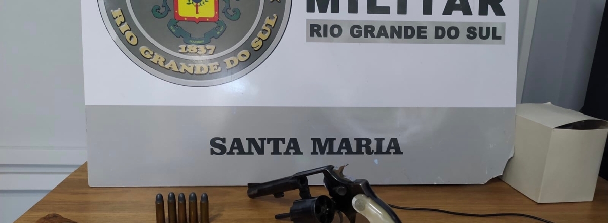 Idoso de 87 anos é preso por ameaça e porte ilegal de arma de fogo em Santa Maria