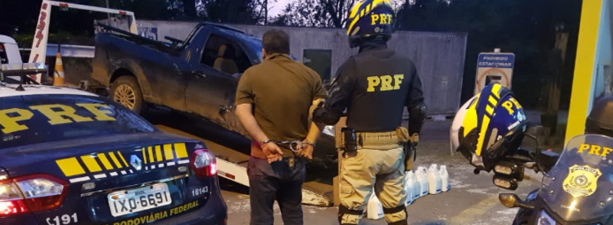 PRF prende motorista após perseguição por ruas de Santa Maria