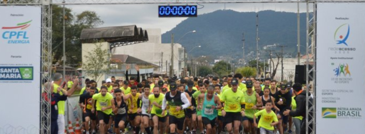 Circuito Correr e Caminhar reuniu quase 2 mil participantes neste domingo em Santa Maria