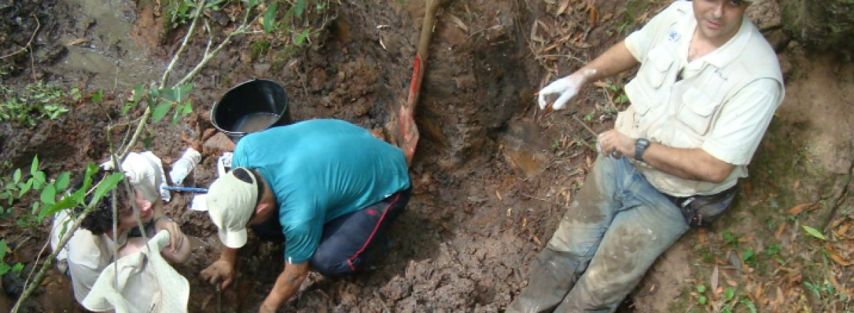 Pesquisadores da UFSM descobrem fóssil de Preguiça-Gigante em Caçapava do Sul