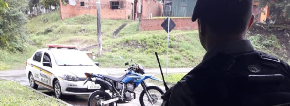 Brigada recupera motocicleta furtada com adolescentes em Santa Maria
