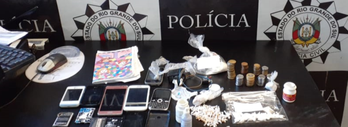 Polícia Civil apreende crack, cocaína e celulares em cela da PESM